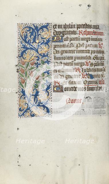 Book of Hours (Use of Rouen): fol. 66v, c. 1470. Creator: Master of the Geneva Latini (French, active Rouen, 1460-80).