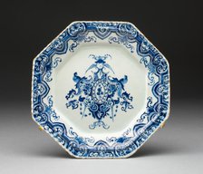 Plate, France, 19th or 20th century. Creator: Delftware.