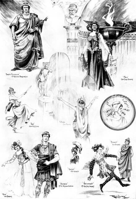 "A Greek Slave," the new musical comedy at Daly's Theatre, 1898. Creator: Unknown.