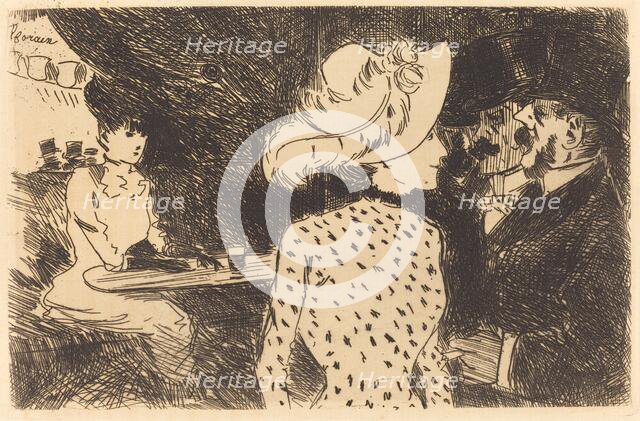 The Folies Bergere (refused plate, second plate), 1880 and 1886. Creator: Jean Louis Forain.