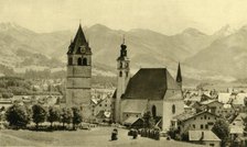The Liebfrauenkirche and church of St Andreas, Kitzbühel, Tyrol, Austria, c1935. Creator: Unknown.