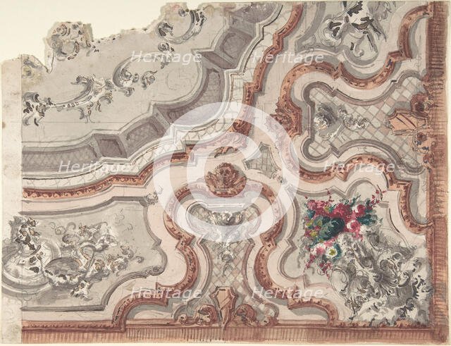 Design for a Painted Ceiling, 1800-1900. Creator: Anon.