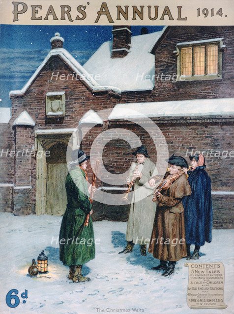 'The Christmas Waits', cover of Pears' Annual, 1914. Artist: Frank Dadd
