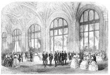 The Ball given by the Minister of the United States, at the Hotel du Louvre, Paris, 1856.  Creator: Unknown.