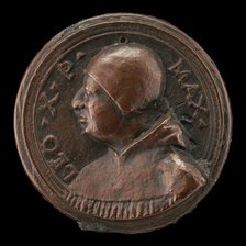 Leo X (Giovanni de' Medici, 1475-1521), Pope 1513 [obverse], c. 1513/1515. Creator: Unknown.