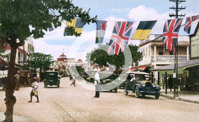 Bay Street, Nassau, Bahamas, 1931. Artist: Unknown