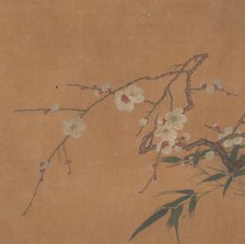 Flowering Plum and Bamboo, 17th century. Creator: Unknown.