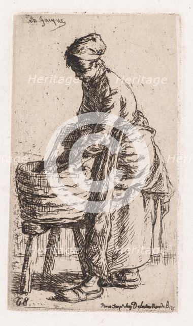 Washerwoman (Laveuse), 1850. Creator: Charles-Émile Jacque (French, 1813-1894).