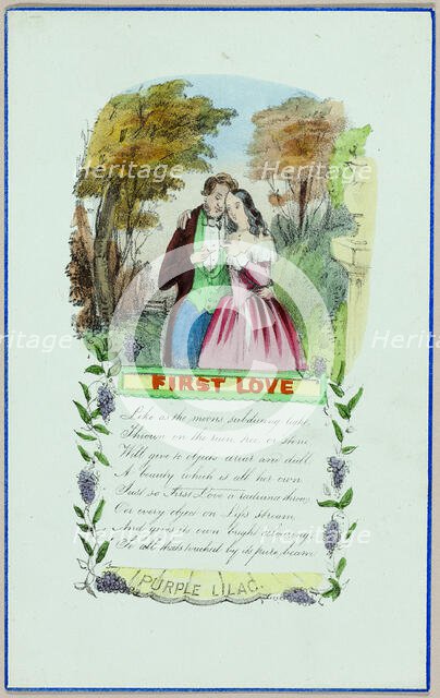 First Love (Valentine), c. 1840. Creator: Unknown.