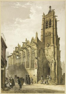 Church of St. Severin, Paris, 1839. Creator: Thomas Shotter Boys.
