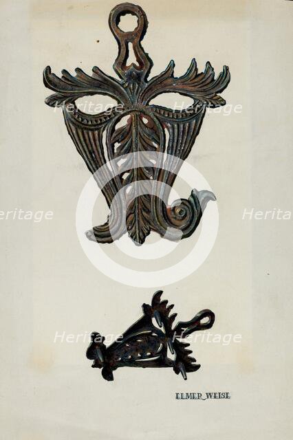 Flat Iron Stand, c. 1938. Creator: Elmer Weise.