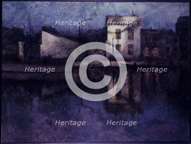 Saint-Martin canal, 10th arrondissement, 1890. Creator: Unknown.