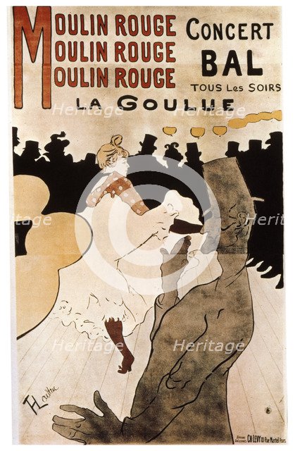 'La Goulue au Moulin Rouge', 1892.  Artist: Henri de Toulouse-Lautrec