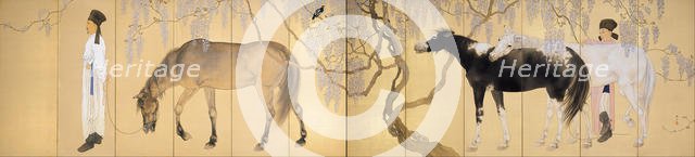 Visiting a Hermit, 1930. Artist: Kansetsu, Hashimoto (1883-1945)