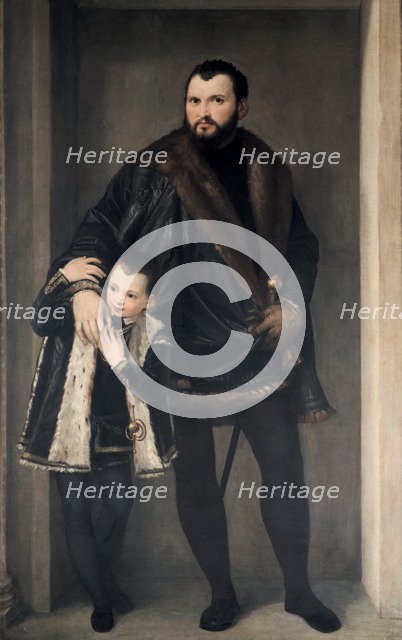 'Giuseppe da Porto and his Son', 16th century.  Artist: Paolo Veronese