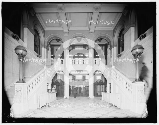 The Lobby, Union Trust Building, Detroit, Mich., between 1900 and 1906. Creator: Unknown.