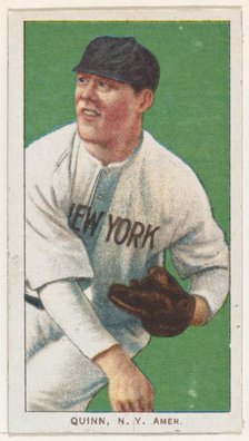 Quinn, New York, American League, from the White Border series (T206) for the American ..., 1909-11. Creator: American Tobacco Company.