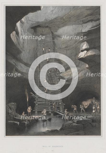 Views of Ancient Monuments in Central America, Chiapas and Yucatan, Pl. 20: Well of Bolonchen, 1844. Creator: Frederick Catherwood (British, 1799-1854).