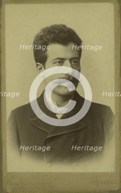 Portrait of composer Gustav Mahler (1860-1911), 1884. Creator: Unknown photographer.