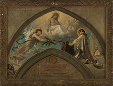 Esquisse pour l'église de Champigny-sur-Marne : le Martyre de saint Saturnin, 1876. Creator: Theobald Chartran.