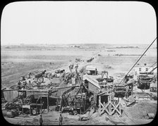 Washing gear and floors at a mine, South Africa, c1890. Artist: Unknown