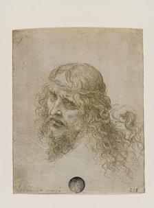 Head of Christ Crowned with Thorns, c. 1500. Creator: Leonardo da Vinci (1452-1519).