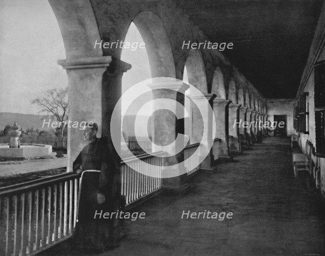 'Santa Barbara Mission', 19th century. Artist: Unknown.