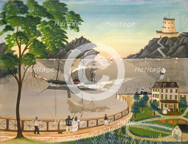 U.S. Mail Boat, 1855 or later. Creator: Leila Bauman.