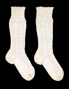 Socks, American, ca. 1885. Creator: Unknown.
