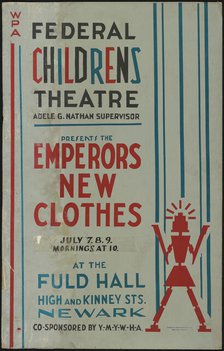 The Emperor's New Clothes, Newark, NJ, 1937. Creator: Unknown.