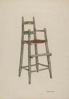 Child's High Chair, 1939. Creator: Dorothy Johnson.