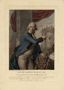 Portrait of Henri Masers de Latude (1725-1805), 1790. Artist: Vestier, Antoine (1740-1824)