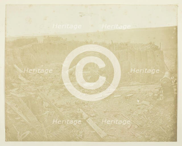 Battery in the Malakoff, 1855. Creator: James Robertson.