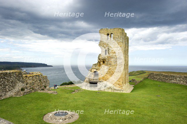 Scarborough Castle, North Yorkshire, c2011. Artist: Bob Skingle.