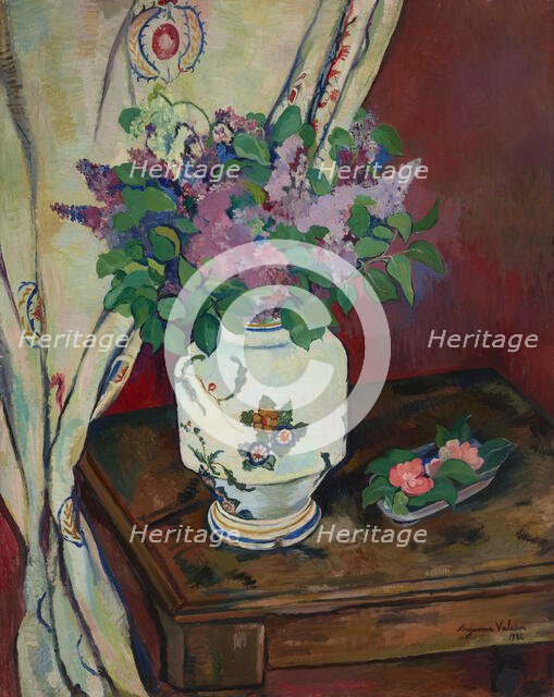 Lilacs and camellias, 1936. Creator: Valadon, Suzanne (1865-1938).