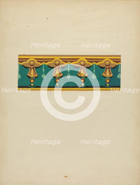 Wallpaper Border, 1935/1942. Creator: John Garay.