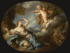 Cupid Leaving Psyche, between 1730-1735. Creator: Francois Lemoyne.