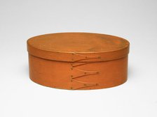 Oval Box, c. 1850. Creator: Shaker Colony.