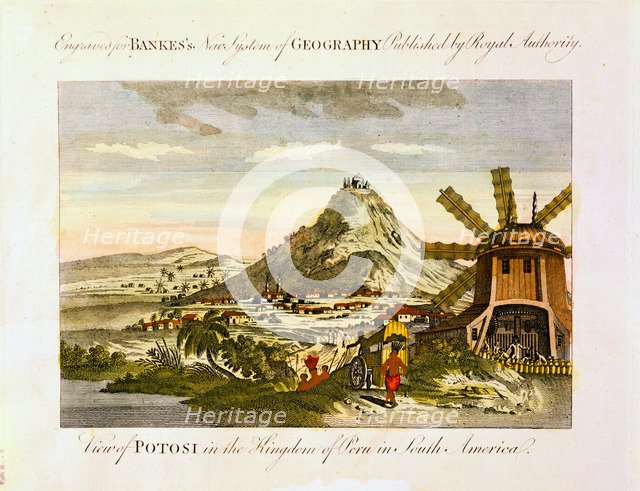 Mount Potosi, Bolivia, c1788.  Artist: Anon