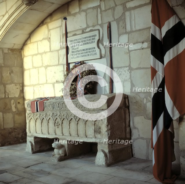 Tomb of the Infanta of Castile, Cristine of Norway, which is preserved in the Collegiate of Covar…