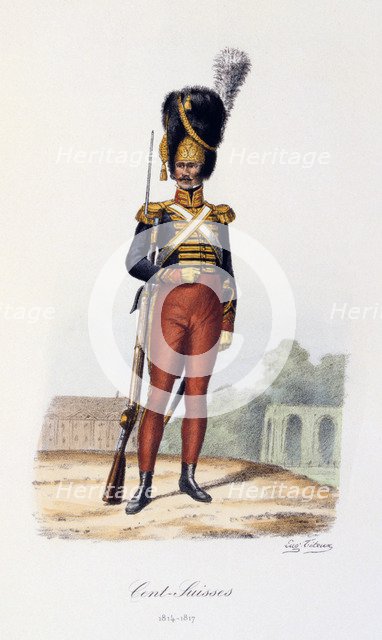 'Cent-Suisses', 1814-17. Artist: Eugene Titeux