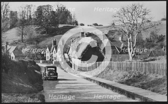 Looking north along Sandhill Close, showing numbers 49-56, Millbrook, Central Bedfordshire, 1940-60. Creator: George R Long.