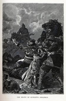 The Death of Gustavus Adolphus, 1882. Artist: Brend'amour, Richard (1831-1915)