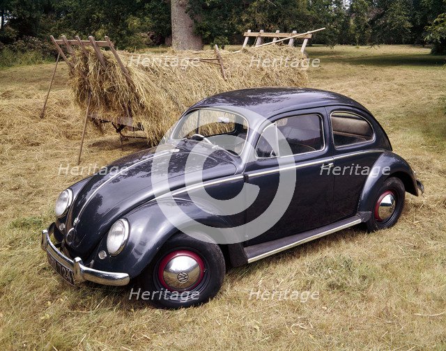 A 1953 Volkswagen Export Type I Beetle. Artist: Unknown