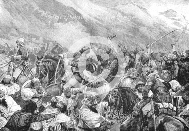 'The Afghan War, 1879: The Death of Major Wigram Battye in the Battle of Futtehabad...', (1901).  Creator: Unknown.