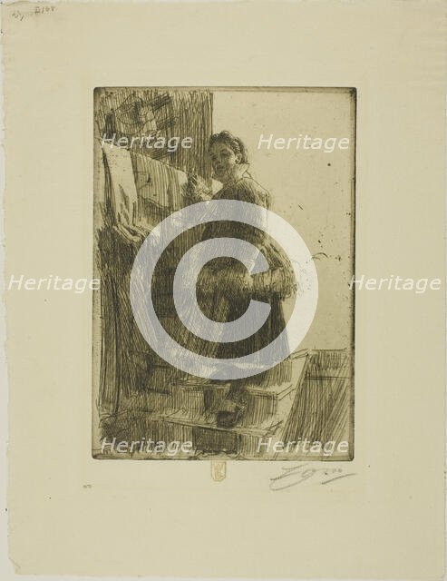 The Storehouse, 1903. Creator: Anders Leonard Zorn.