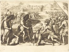 Assault on the Outer Forts of Bone, c. 1614. Creator: Jacques Callot.