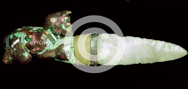 Sacrificial knife, Aztec/Mixtec, Mexico, 15th-16th century. Artist: Unknown