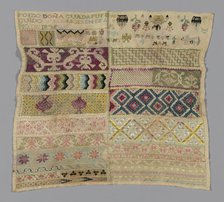 Sampler, Spain, 19th century. Creator: Unknown.