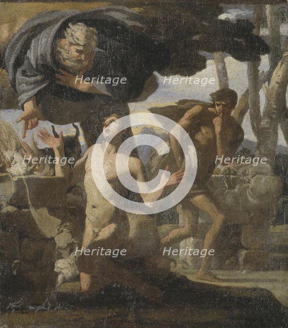 The Sacrifice of Abel. Study. Creator: Charles Mellin.